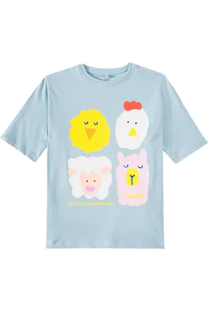 Stella McCartney Camiseta de jersey de algodón estampada