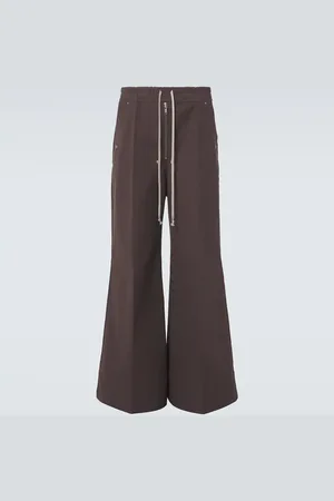 Rick Owens Pantalones anchos Bela de algodón
