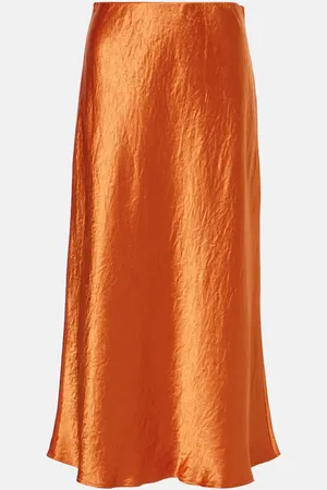 Max Mara Falda midi Alessio Leisure de satén