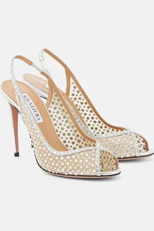 Aquazzura Sandalias Crystal Lover 105 adornados