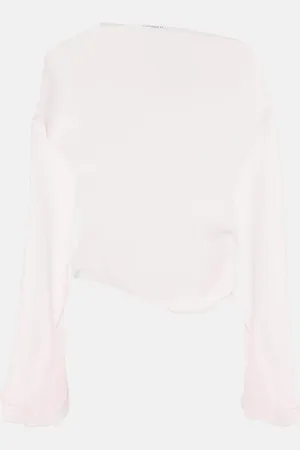 J.W.Anderson Blusa drapeada translúcida asimétrica