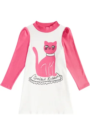 Mini Rodini Vestido de jersey de algodón estampado