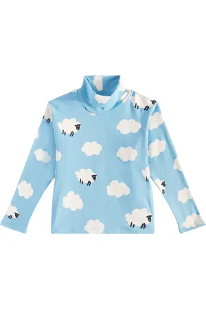 Stella McCartney Top de cuello alto de mezcla de algodón