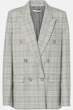 Stella McCartney Blazer de lana con Príncipe de Gales
