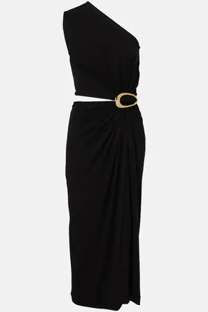 Bottega Veneta Vestido midi fruncido de crepé de jersey