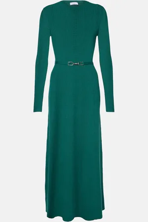 GABRIELA HEARST Vestido midi Imagene de lana