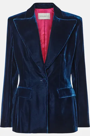Nina Ricci Blazer Fluid de terciopelo