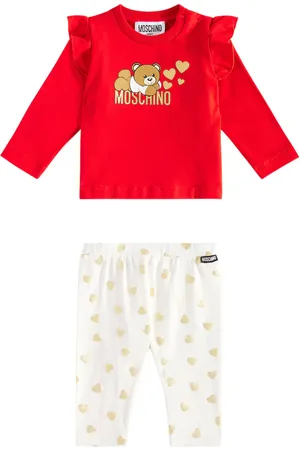 Moschino Bebé - set de top y pantalones de jersey