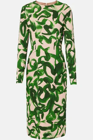 DRIES VAN NOTEN Vestido midi estampado