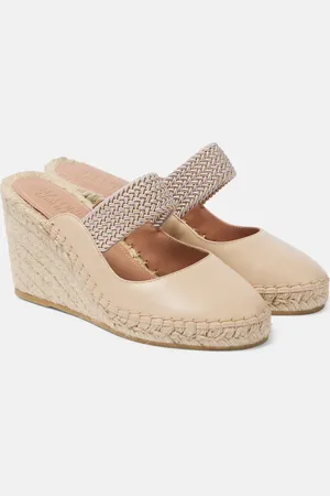 MALONE SOULIERS Alpargatas con cuña Siena 70 de piel