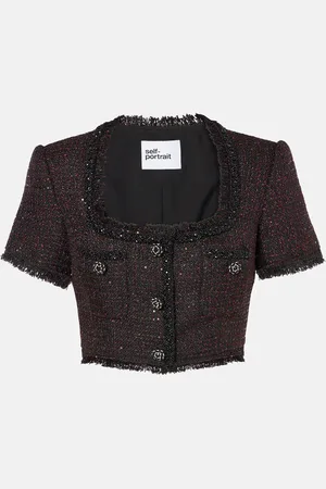 Self-Portrait Top de tweed