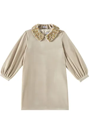Il gufo Vestido de terciopelo adornado