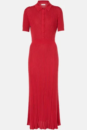 GABRIELA HEARST Vestido midi Amor de seda y cachemir