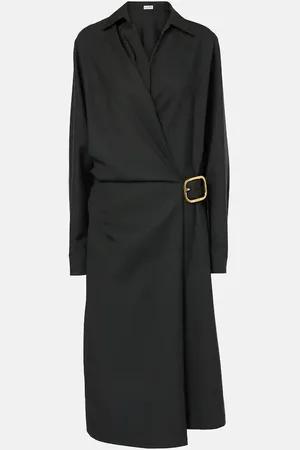 Loewe Vestido midi envolvente de lana