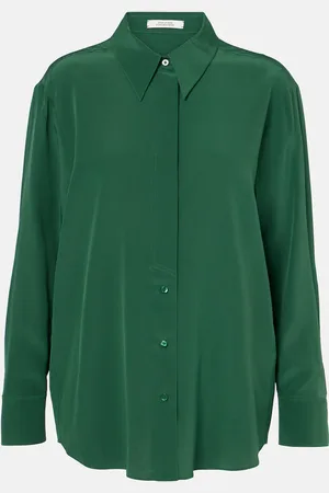 Dorothee Schumacher Blusa Striking Volumes de crepé de china de seda