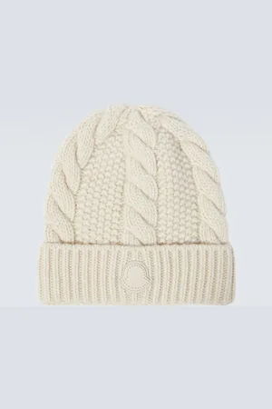 Moncler Gorro de lana y cachemir con logo