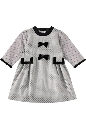 La Coqueta Vestido Penelope de lunares con lazo