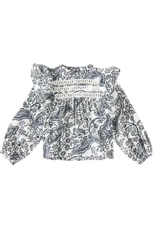 The New Society Blusa Jaipur de algodón con volantes