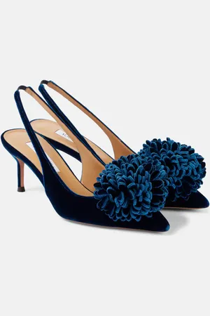 Aquazzura Salones destalonados Couturier 65 de terciopelo