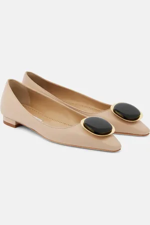 Manolo Blahnik Bailarinas Chiaran de piel