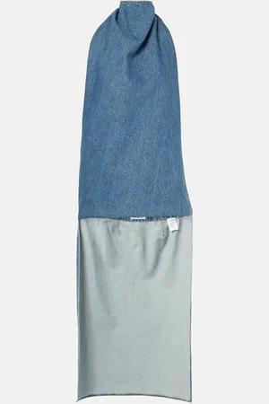 Alaïa Alaïa Top de denim con capa