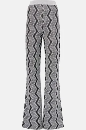Missoni Pantalones anchos de lamé en zigzag