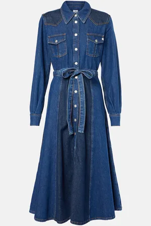 AG Jeans Vestido camisero Marseille de denim