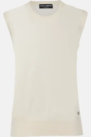 Dolce & Gabbana Top de cachemir y seda con DG
