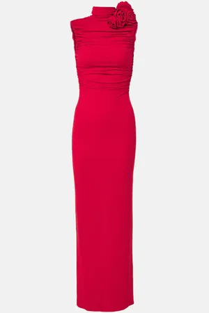 MAGDA BUTRYM Vestido de fiesta de jersey con apliques florales