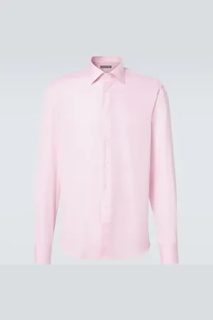 CANALI Camisa de popelín de algodón