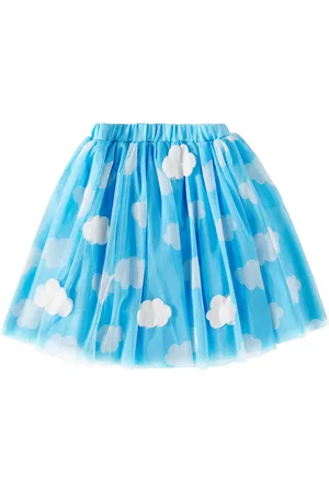 Stella McCartney Falda de tul estampada con apliques