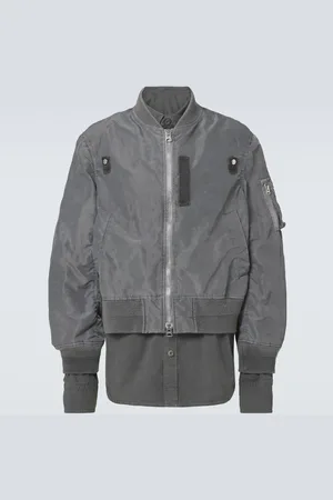 SACAI Bomber de sarga con ripstop