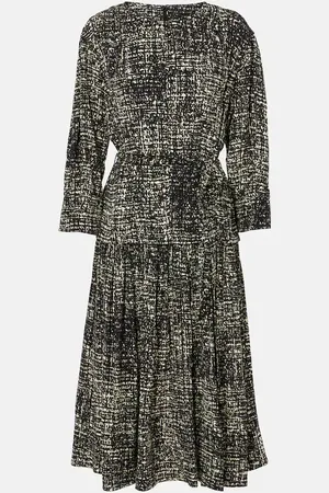 Proenza Schouler Vestido midi Harlow de crepé estampado