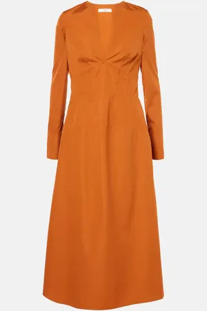 CO Vestido midi de algodón a capas