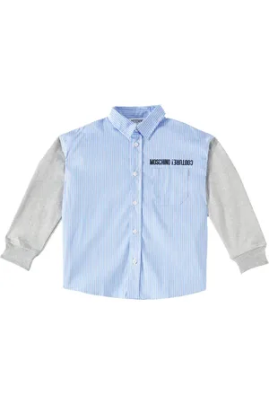 Moschino Camisa de mezcla de algodón a rayas