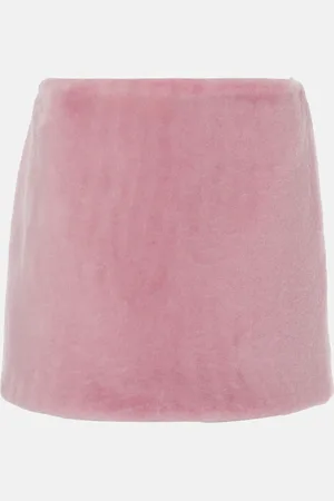 Prada Minifalda de borrego