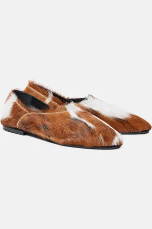 Jil Sander Zapatos slip-on de pelo de becerro