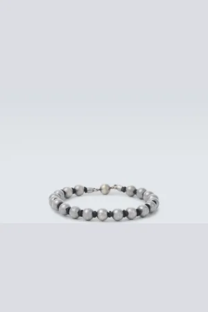 Giorgio Armani Pulsera con cuentas de plata
