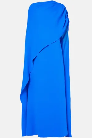 Oscar de la Renta Vestido de fiesta de georgette con capa