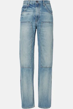 NILI LOTAN Jeans rectos Welder de tiro medio
