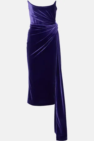 ALEX PERRY Vestido bustier de fiesta de terciopelo
