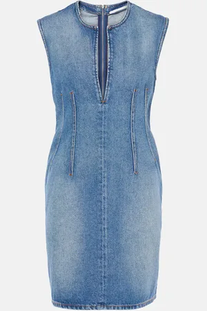 Stella McCartney Vestido corto de denim