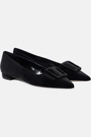 Manolo Blahnik Bailarinas Maysalepumpflat de terciopelo