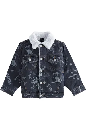 Molo Chaqueta Hiro de denim con logo
