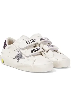 Golden Goose Zapatillas Old School de piel con glitter