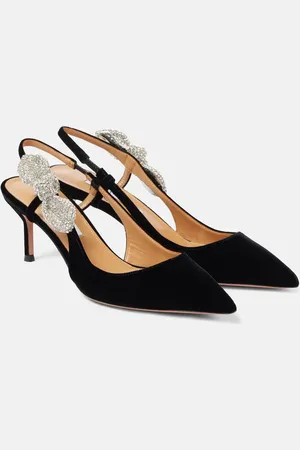 Aquazzura Salones destalonados Very Bow Tie Crystal 65
