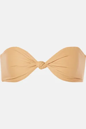 SAME Top bandeau de bikini fruncido
