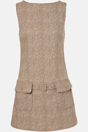 Staud Vestido midi Sheila con cinturón