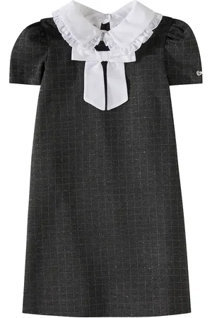 MONNALISA Vestido a cuadros con lazo