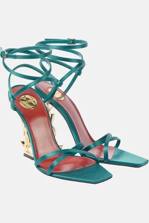 Saint Laurent Sandalias Opyum 110 de satén